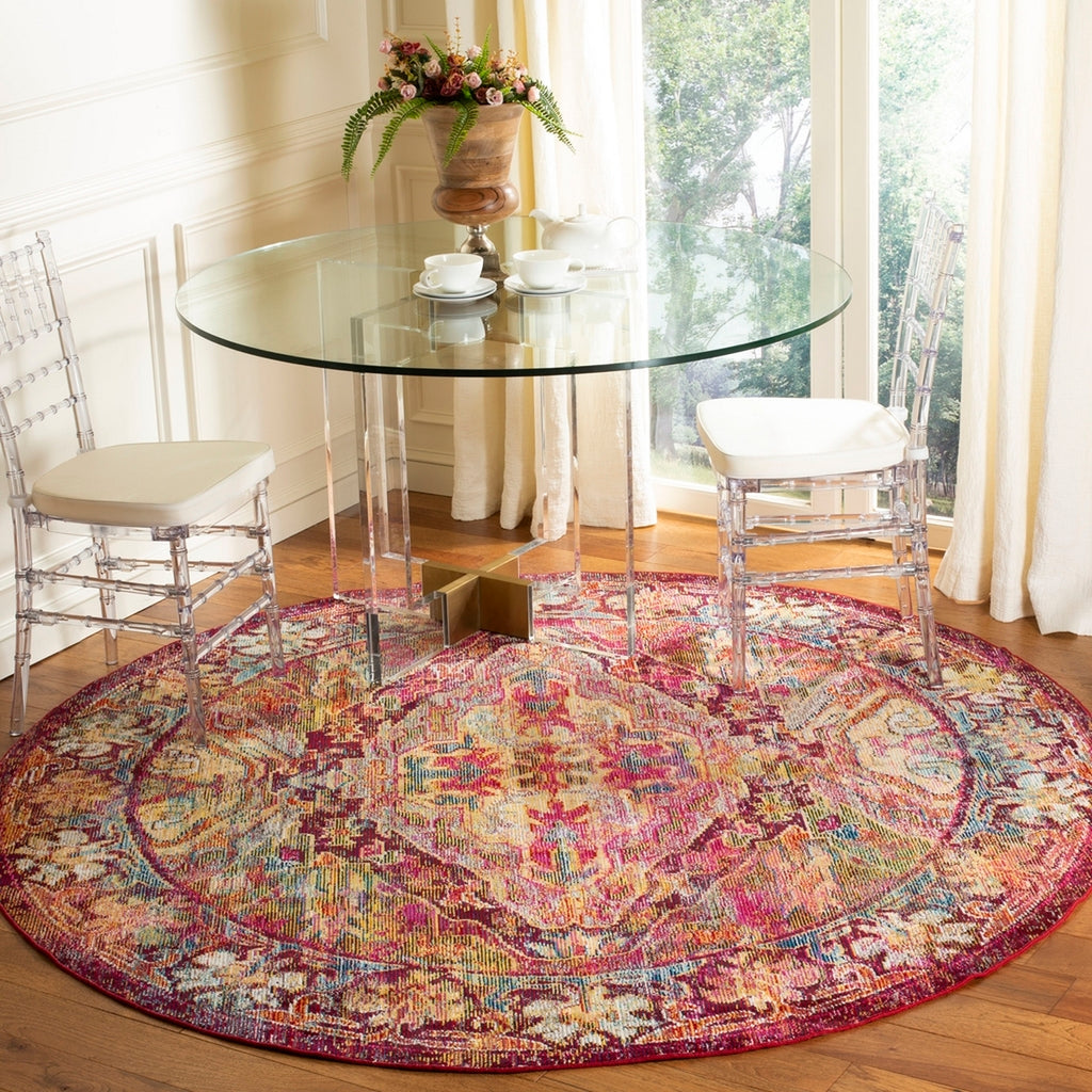 safavieh clearance crystal crs516b fuchsia rug