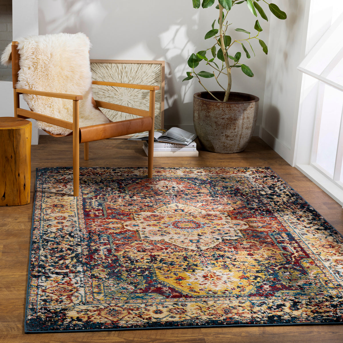 surya crafty crt 2321 bright blue rug