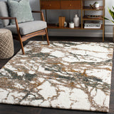 surya celestial shag csg 2303 cream rug