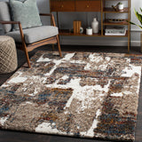 surya celestial shag csg 2305 taupe rug