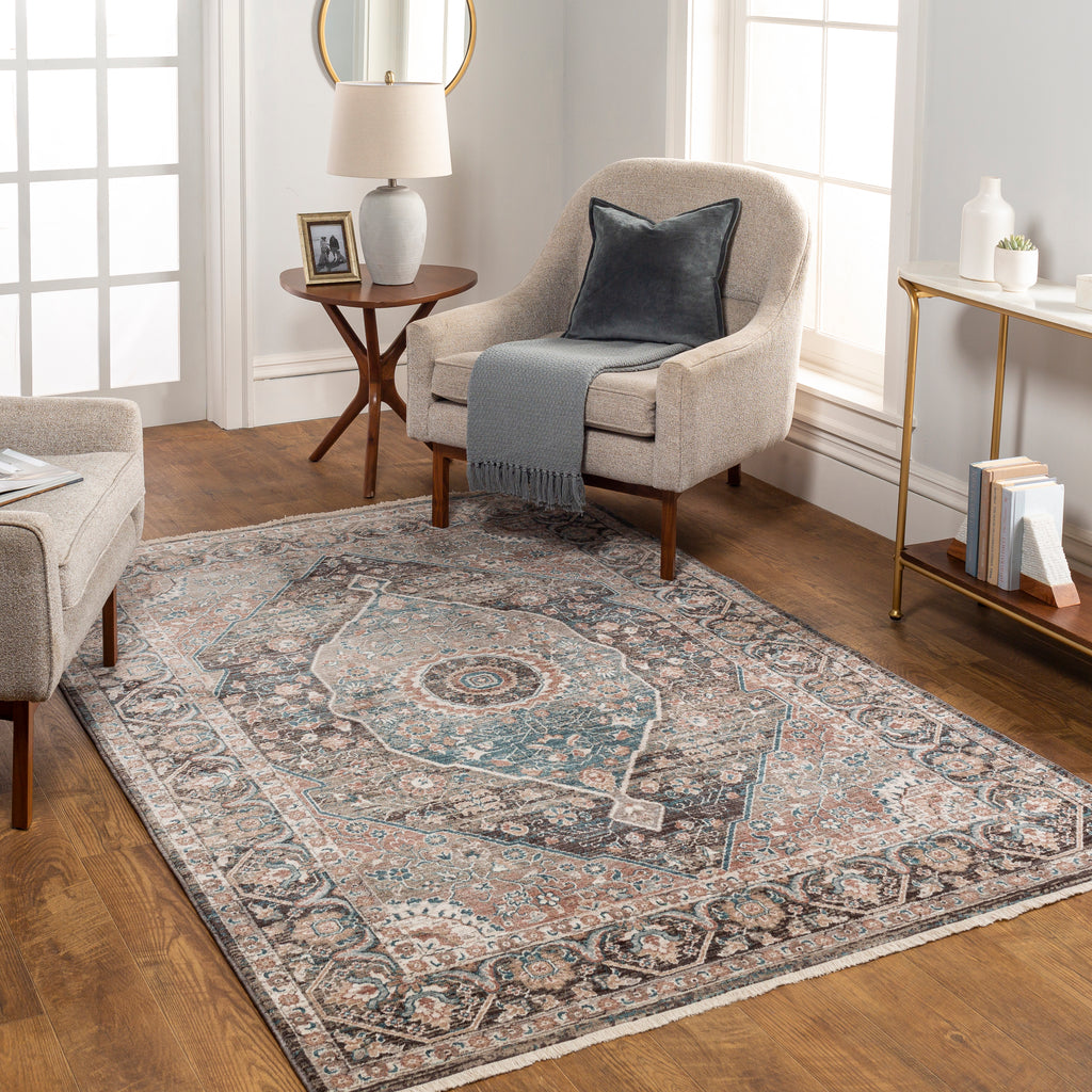 surya carlisle csi 2307 black rug