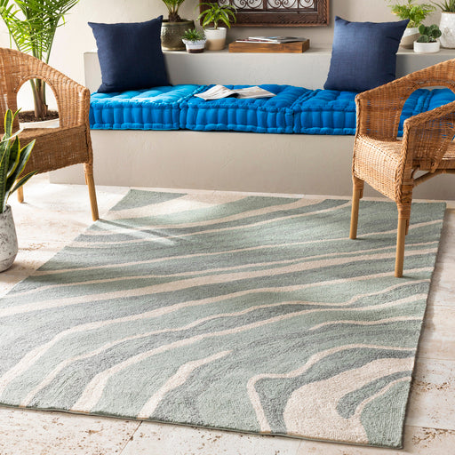 Contemporary Mint Surya Rug | Outdoor Rugs | Rugs Done Right
