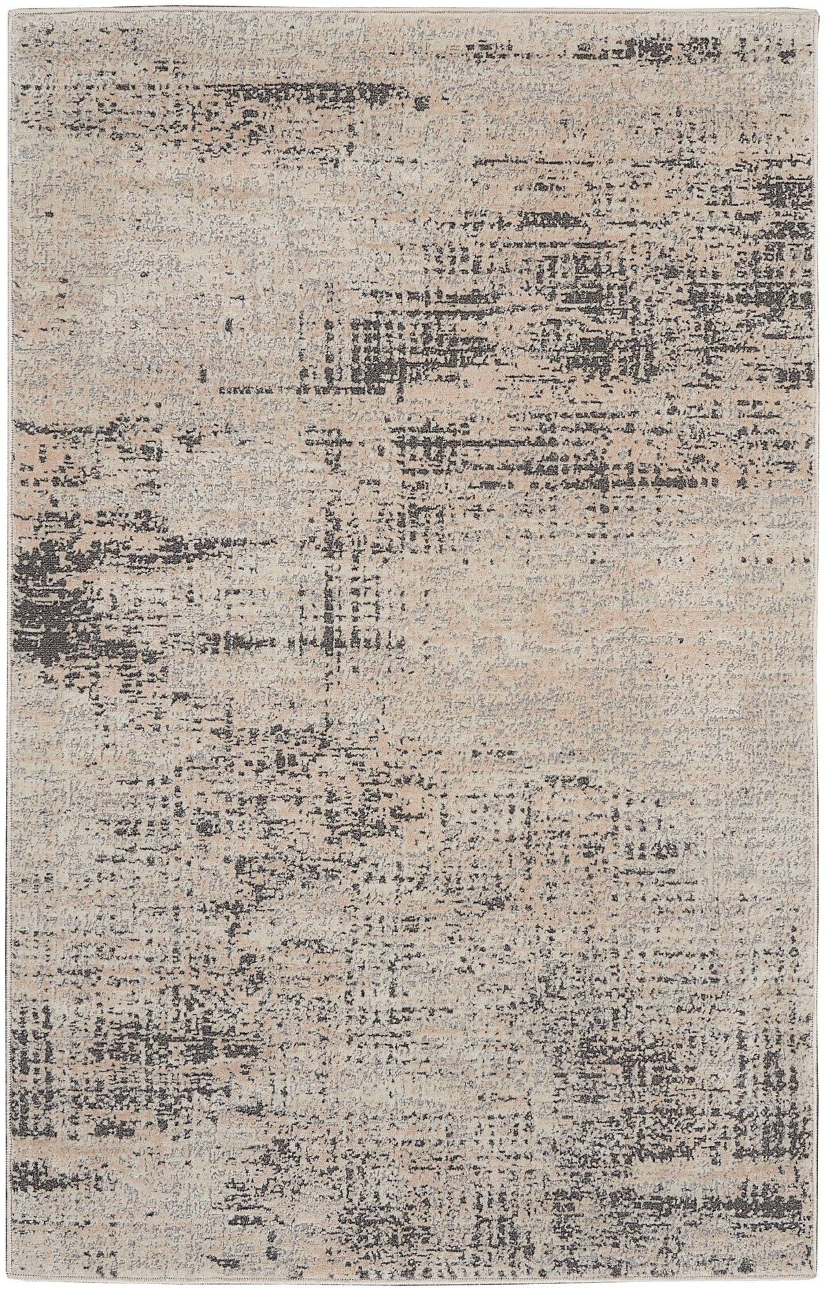 nourison rush ck953 ivory beige rug