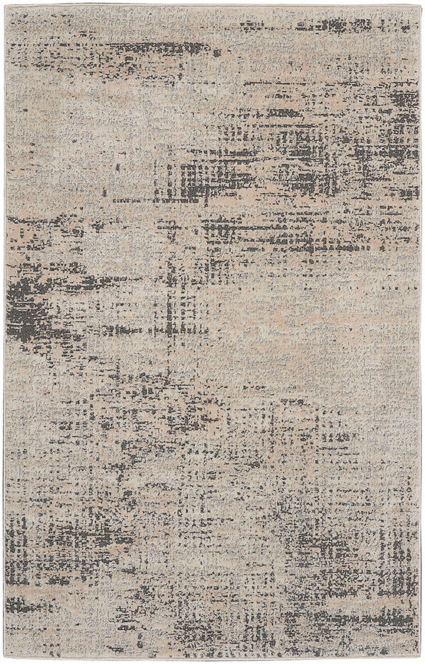 nourison rush ck953 ivory beige rug