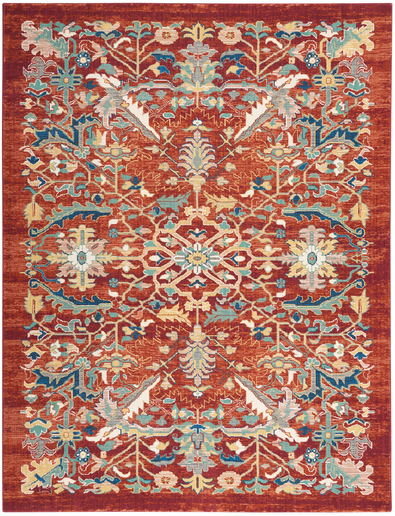 nourison parisa psa02 brick rug