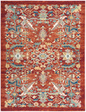 nourison parisa psa02 brick rug
