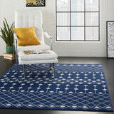 nourison grafix grf37 navy rug