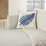 nourison royal palm ns250 indigo pillow
