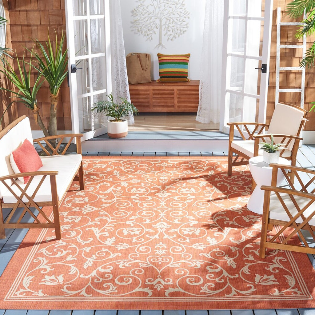 safavieh clearance courtyard cy2098 3202 terracotta rug
