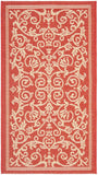 safavieh clearance courtyard cy2098 3707 red rug