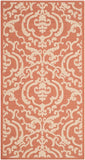 safavieh clearance courtyard cy2663 3202 terracotta rug