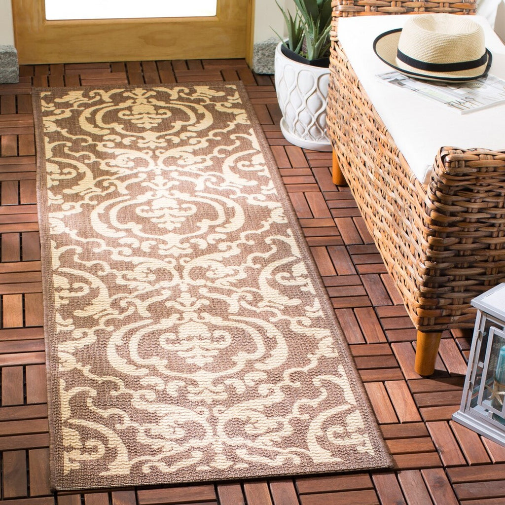 safavieh clearance courtyard cy2663 3409 chocolate rug