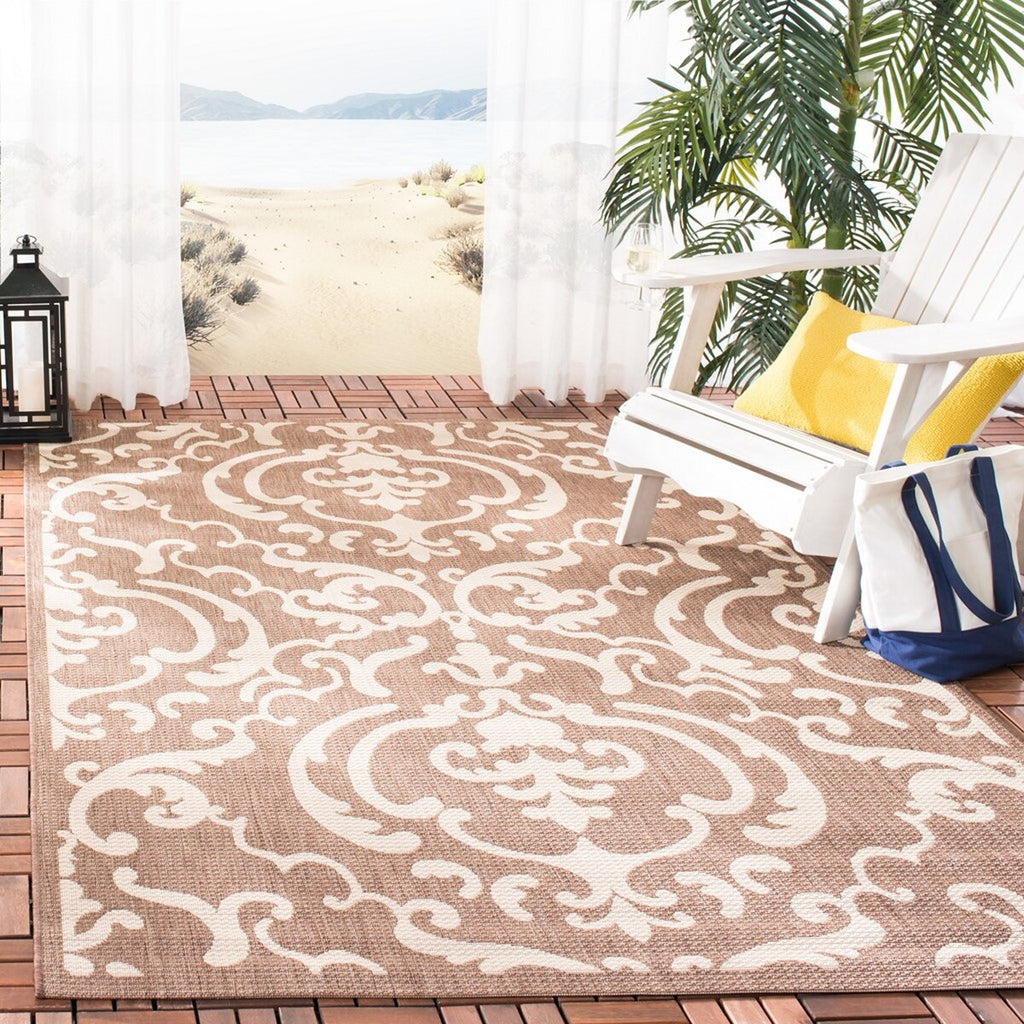 safavieh clearance courtyard cy2663 3409 chocolate rug