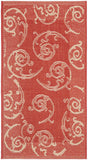 safavieh clearance courtyard cy2665 3707 red rug