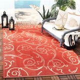 safavieh clearance courtyard cy2665 3707 red rug