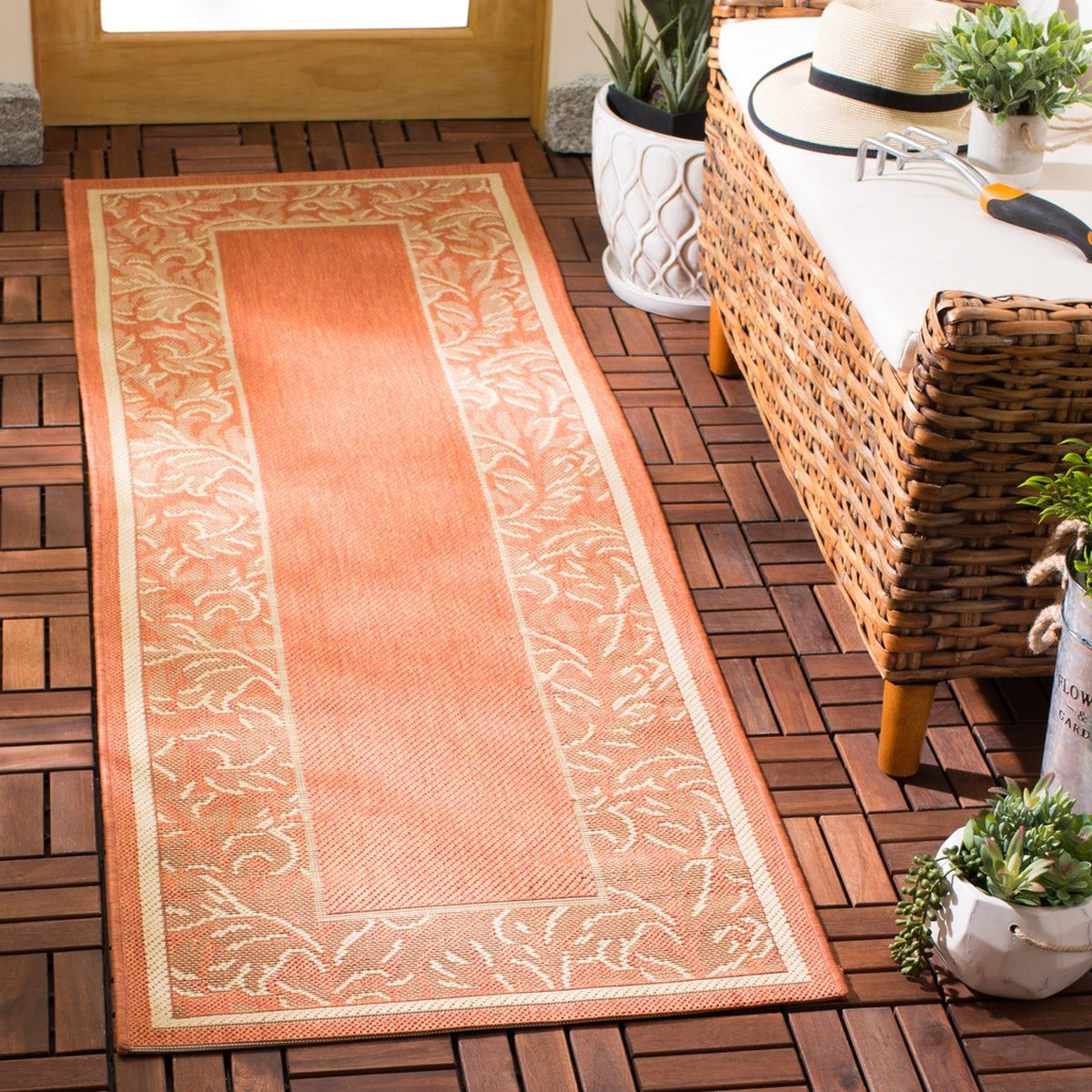safavieh clearance courtyard cy2666 3202 terracotta rug