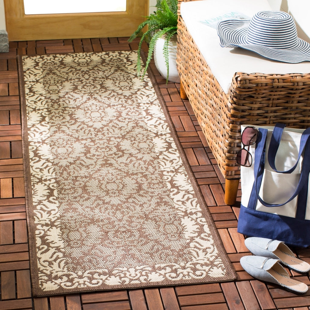 safavieh clearance courtyard cy2727 3409 chocolate rug