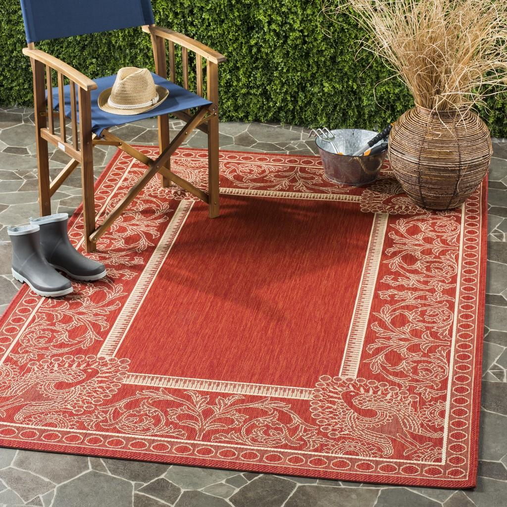 safavieh clearance courtyard cy2965 3707 red rug