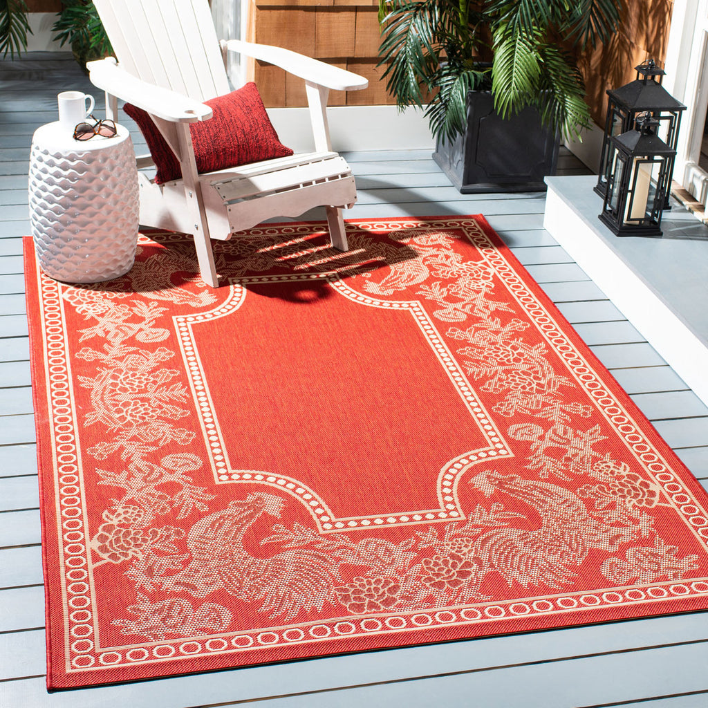 safavieh clearance courtyard cy3305 3707 red rug