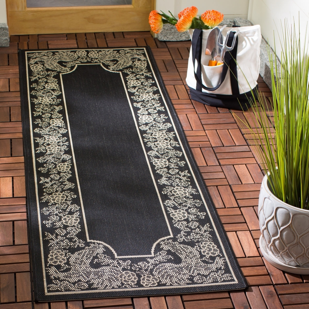 safavieh clearance courtyard cy3305 3908 black rug