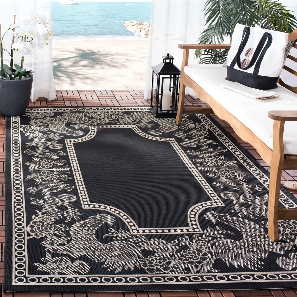 safavieh clearance courtyard cy3305 3908 black rug