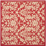 safavieh clearance courtyard cy3416 3707 red rug