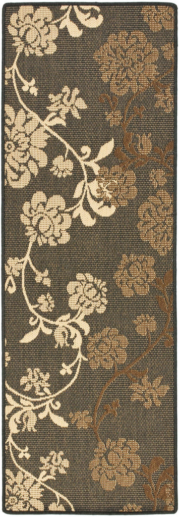 safavieh clearance courtyard cy4027d black natural rug