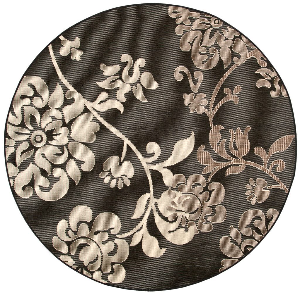 safavieh clearance courtyard cy4027d black natural rug