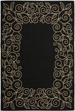 safavieh clearance courtyard cy5139d black rug