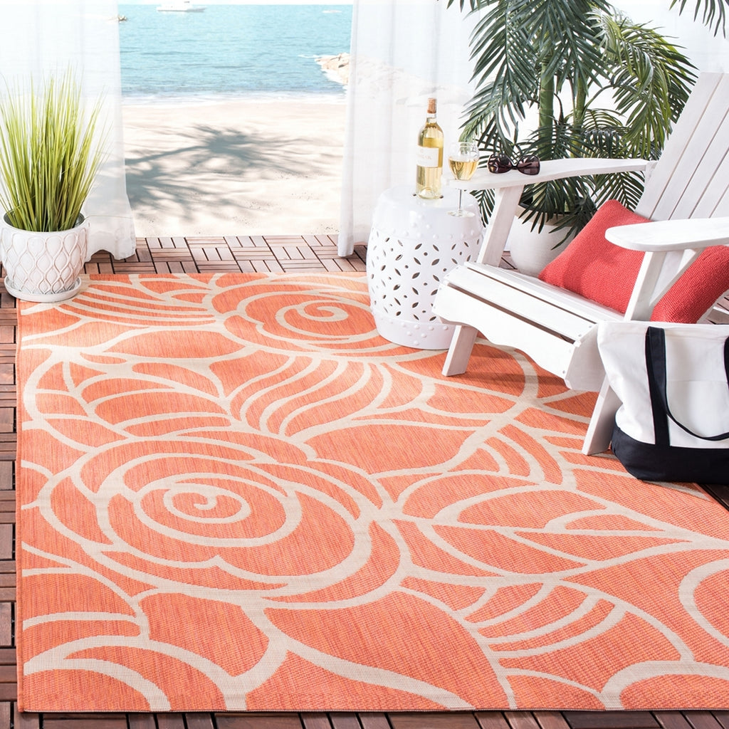 safavieh clearance courtyard cy5141a rust rug