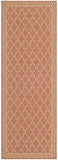 safavieh clearance courtyard cy5142a rust rug