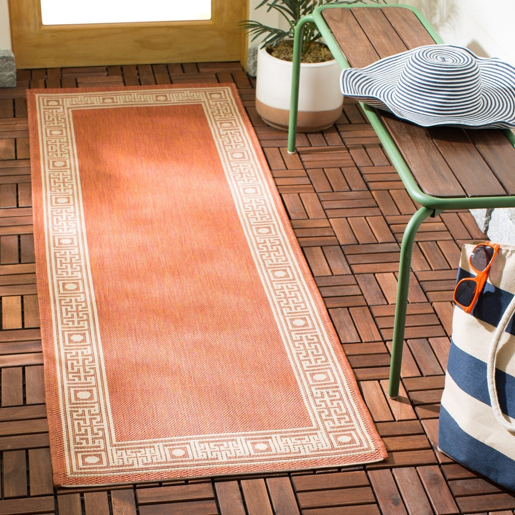 safavieh clearance courtyard cy5143a rust rug