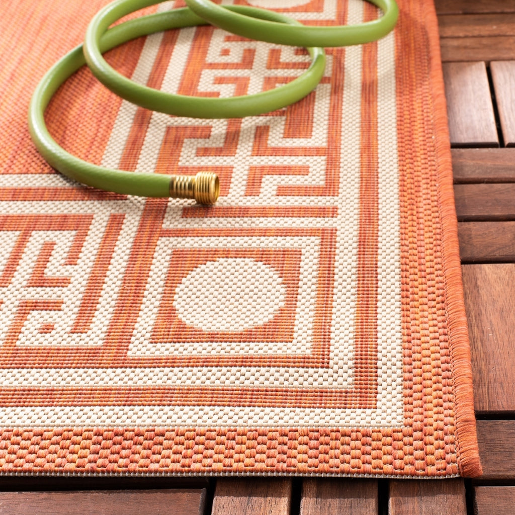 safavieh clearance courtyard cy5143a rust rug