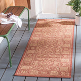 safavieh clearance courtyard cy5146a rust rug