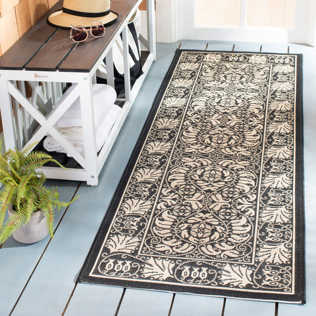 safavieh clearance courtyard cy5146d black rug