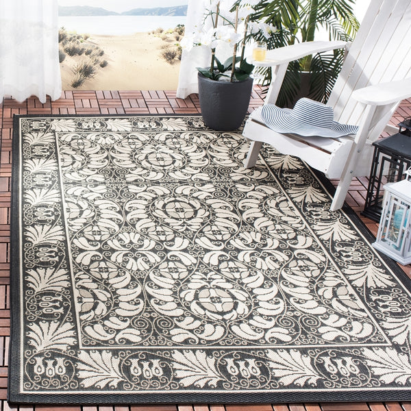 safavieh clearance courtyard cy5146d black rug