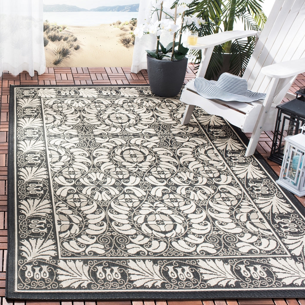 safavieh clearance courtyard cy5146d black rug