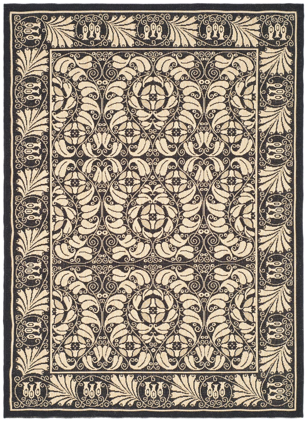safavieh clearance courtyard cy5146d black rug