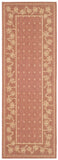 safavieh clearance courtyard cy5148a rust rug