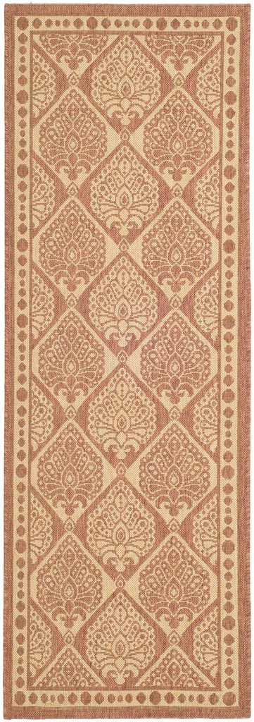 safavieh clearance courtyard cy5149a rust rug