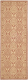 safavieh clearance courtyard cy5149a rust rug