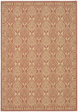 safavieh clearance courtyard cy5149a rust rug