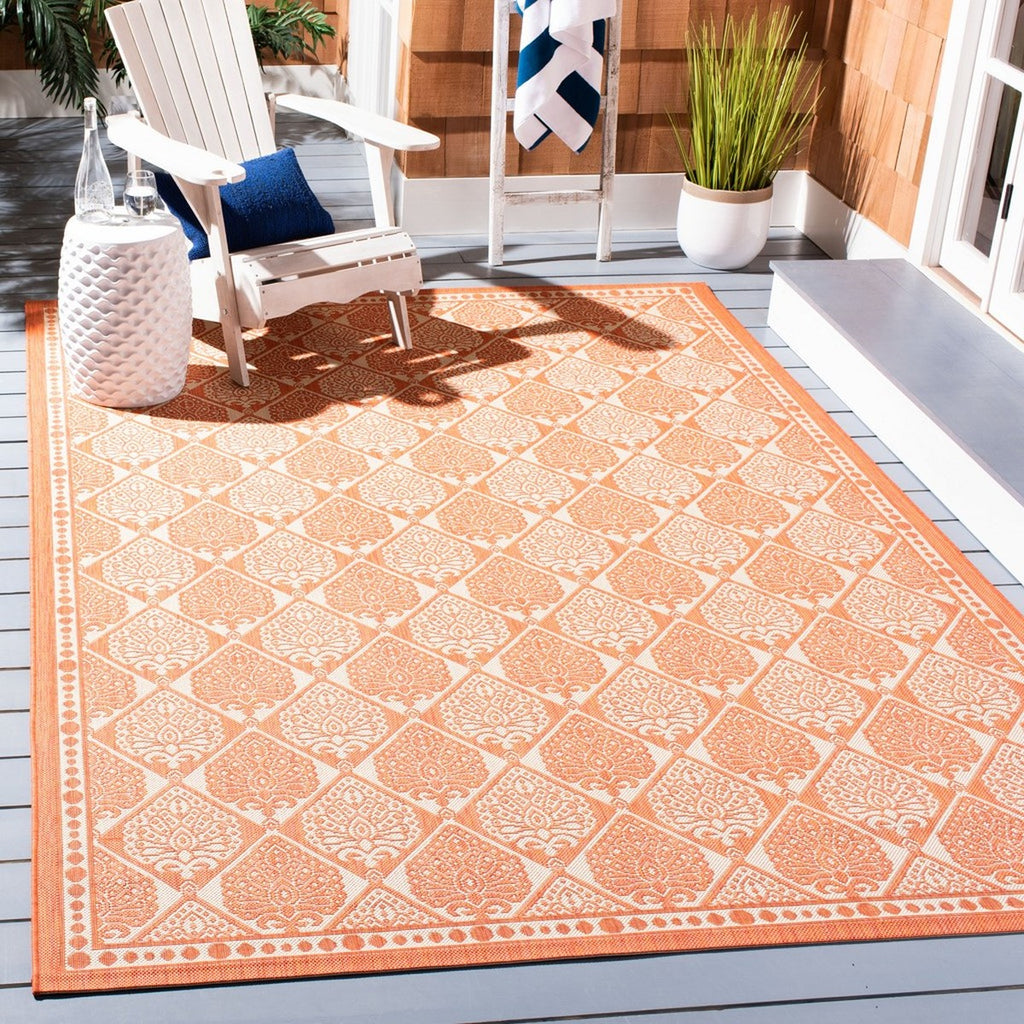 safavieh clearance courtyard cy5149a rust rug