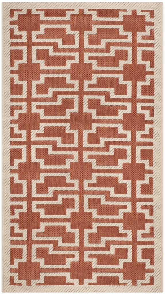 safavieh clearance courtyard cy6015 241 terracotta rug