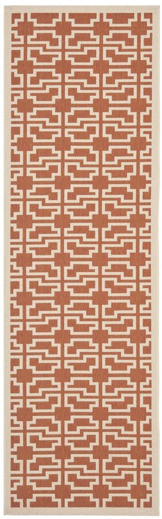 safavieh clearance courtyard cy6015 241 terracotta rug