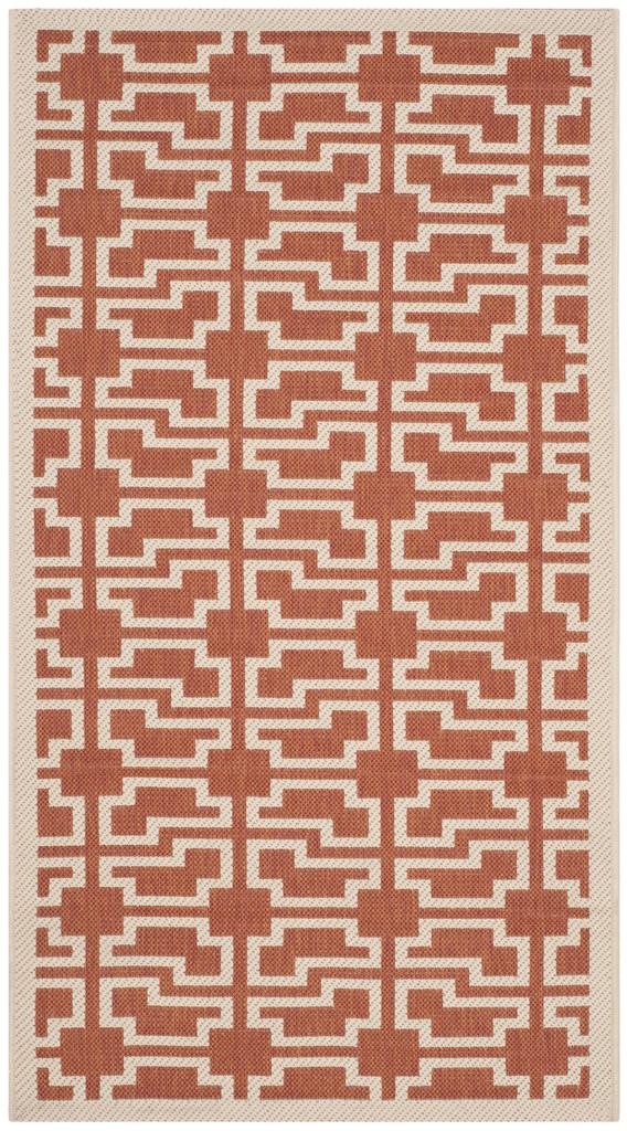 safavieh clearance courtyard cy6015 241 terracotta rug