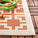 safavieh clearance courtyard cy6015 241 terracotta rug