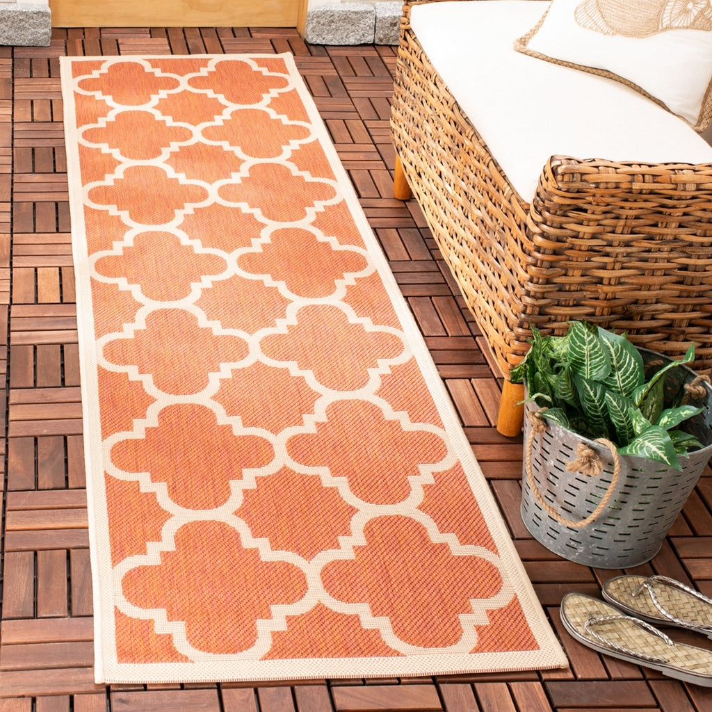 safavieh clearance courtyard cy6243 241 terracotta rug