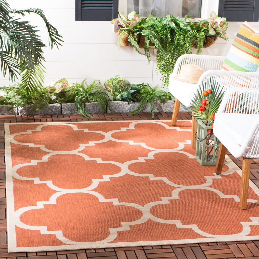 safavieh clearance courtyard cy6243 241 terracotta rug