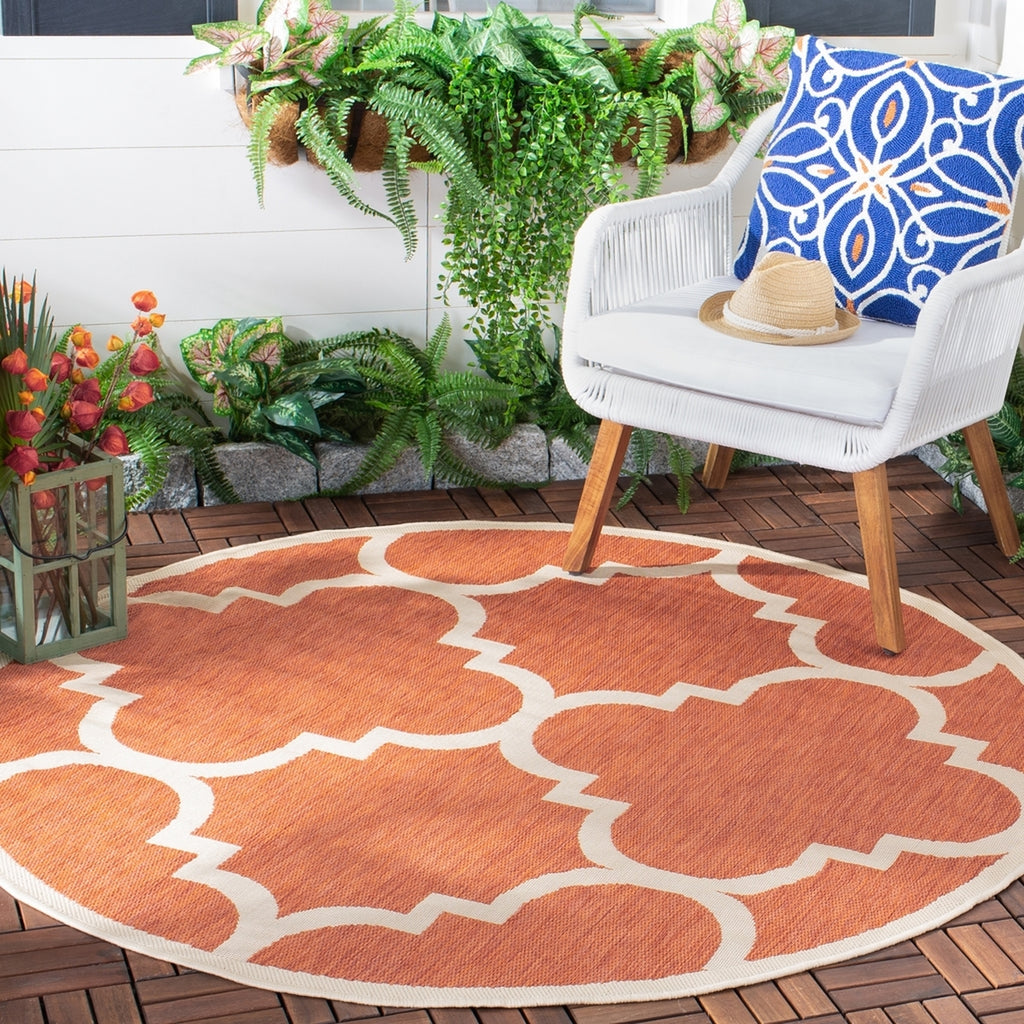 safavieh clearance courtyard cy6243 241 terracotta rug